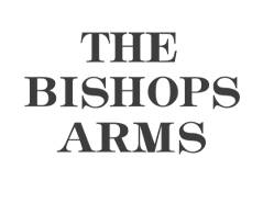 En logotype för restaurangen The Bishops Arms.